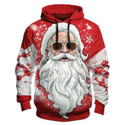 Factory Direct Christmas Pullover Hoodie Stitching 3D Digital Printing Sweater Cross-border AliExpress