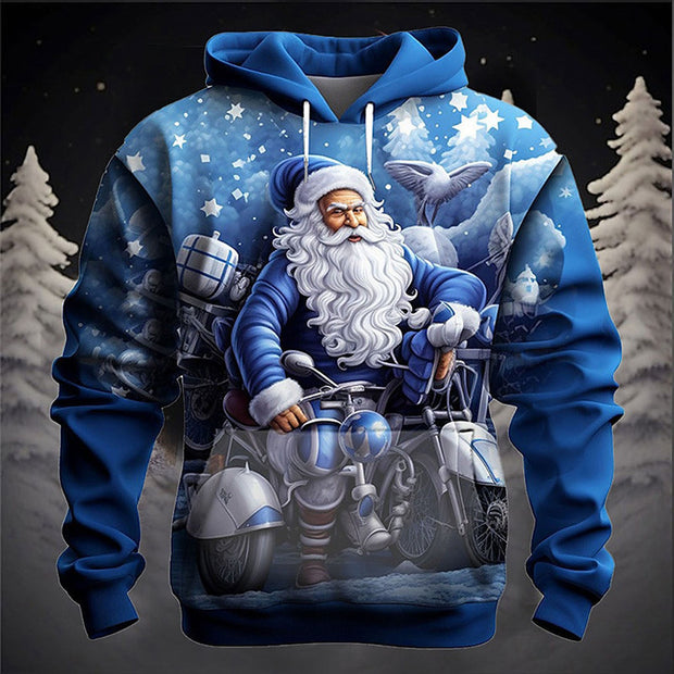 Factory Direct Christmas Pullover Hoodie Stitching 3D Digital Printing Sweater Cross-border AliExpress