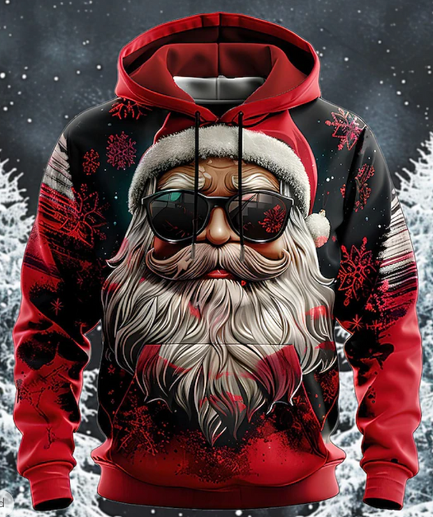 Christmas Pullover Hoodie 3D Digital Print Sweater