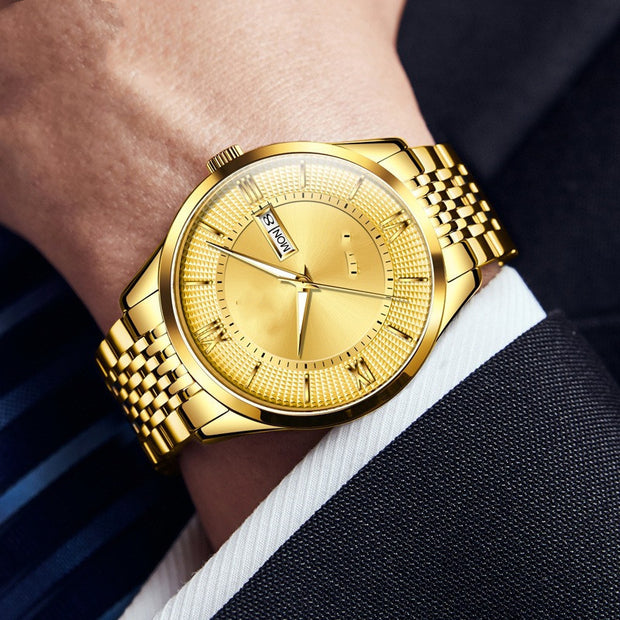 Men's Fashion Automatic  Waterproof Double Calendar